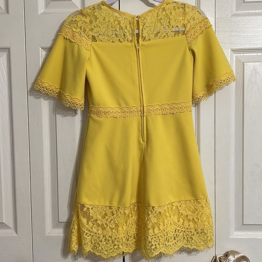 GB Girls Size 12 Sunny Yellow Sunday Dress - Picture 5 of 7